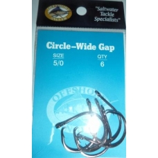 Anzois Offshore Angler Circle-Wide Gap Nº4/0 QT.6 Unidades